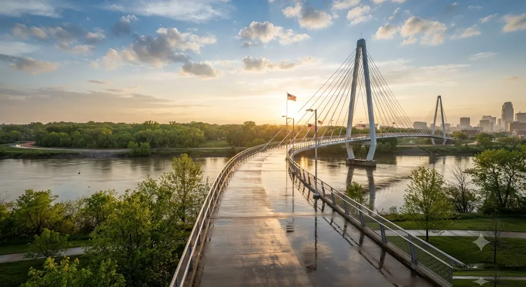 Bob Kerrey Pedestrian Bridge, Nebraska
