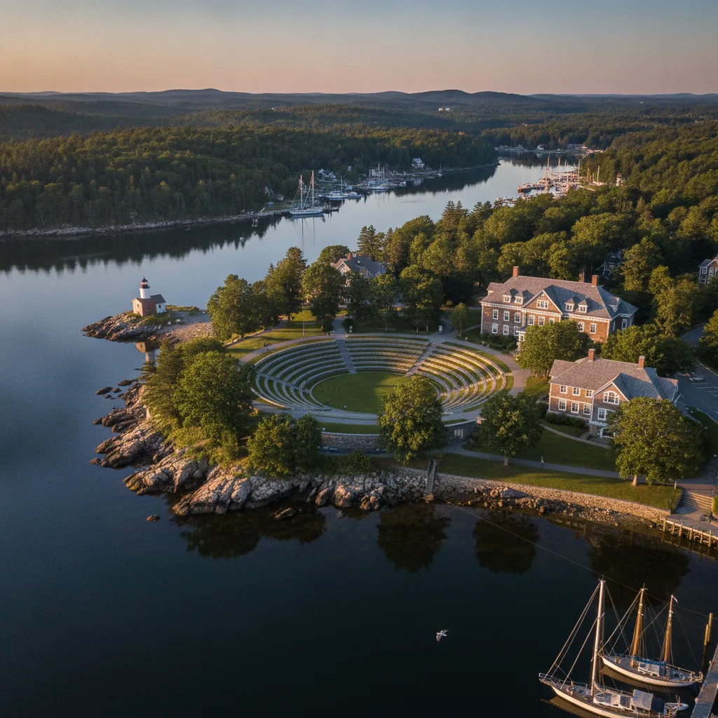 Camden Harbor Park and Amphitheatre, Maine