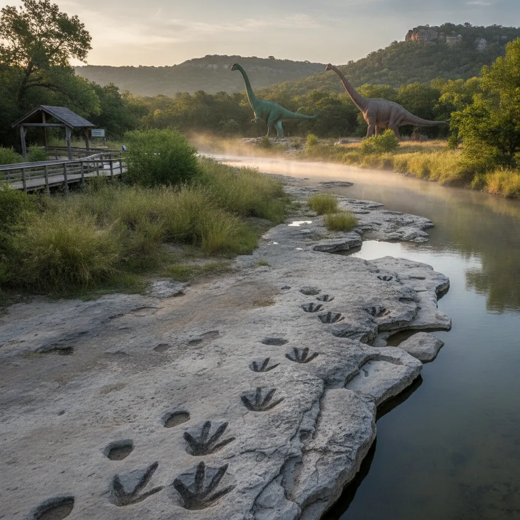 Dinosaur Valley State Park - Interpretive Exhibits, Texas