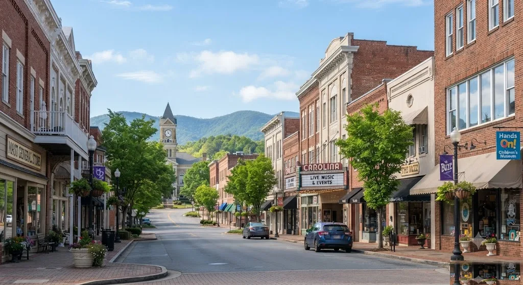 Downtown Hendersonville, North Carolina