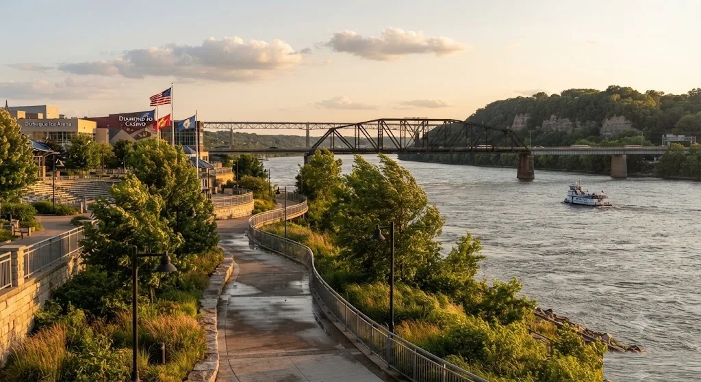 Dubuque Riverwalk, Iowa