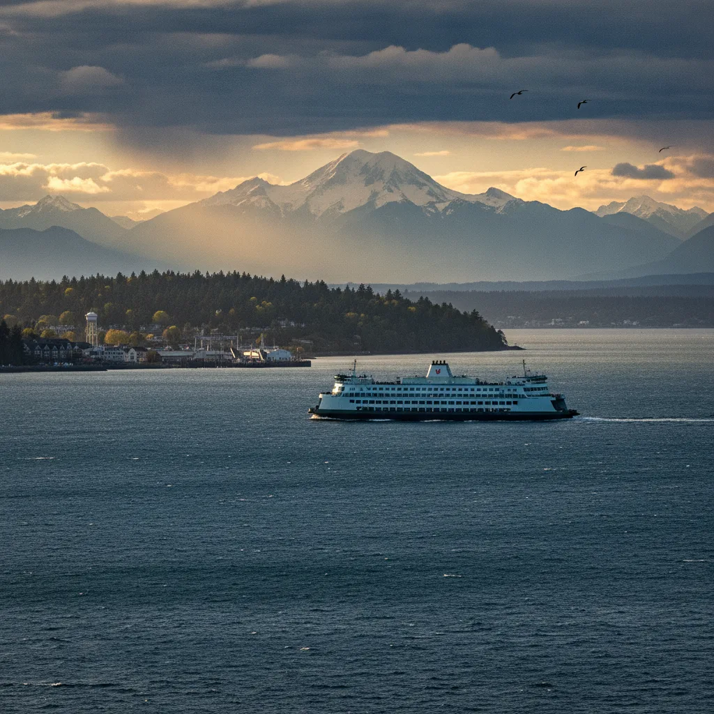 Ferry to Bainbridge Island, Washington