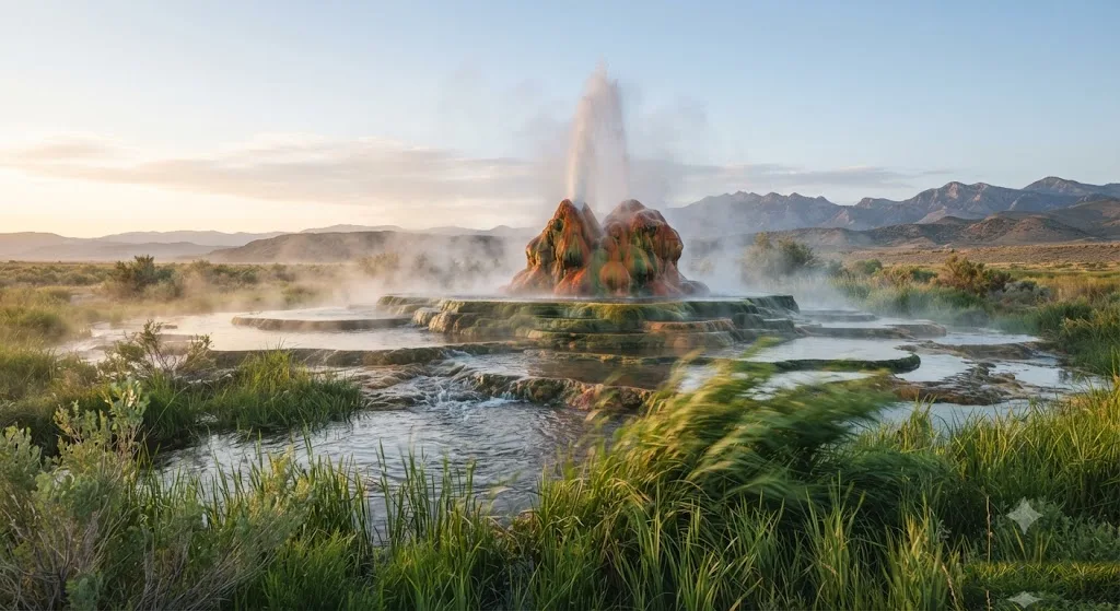 Fly Geyser, Nevada