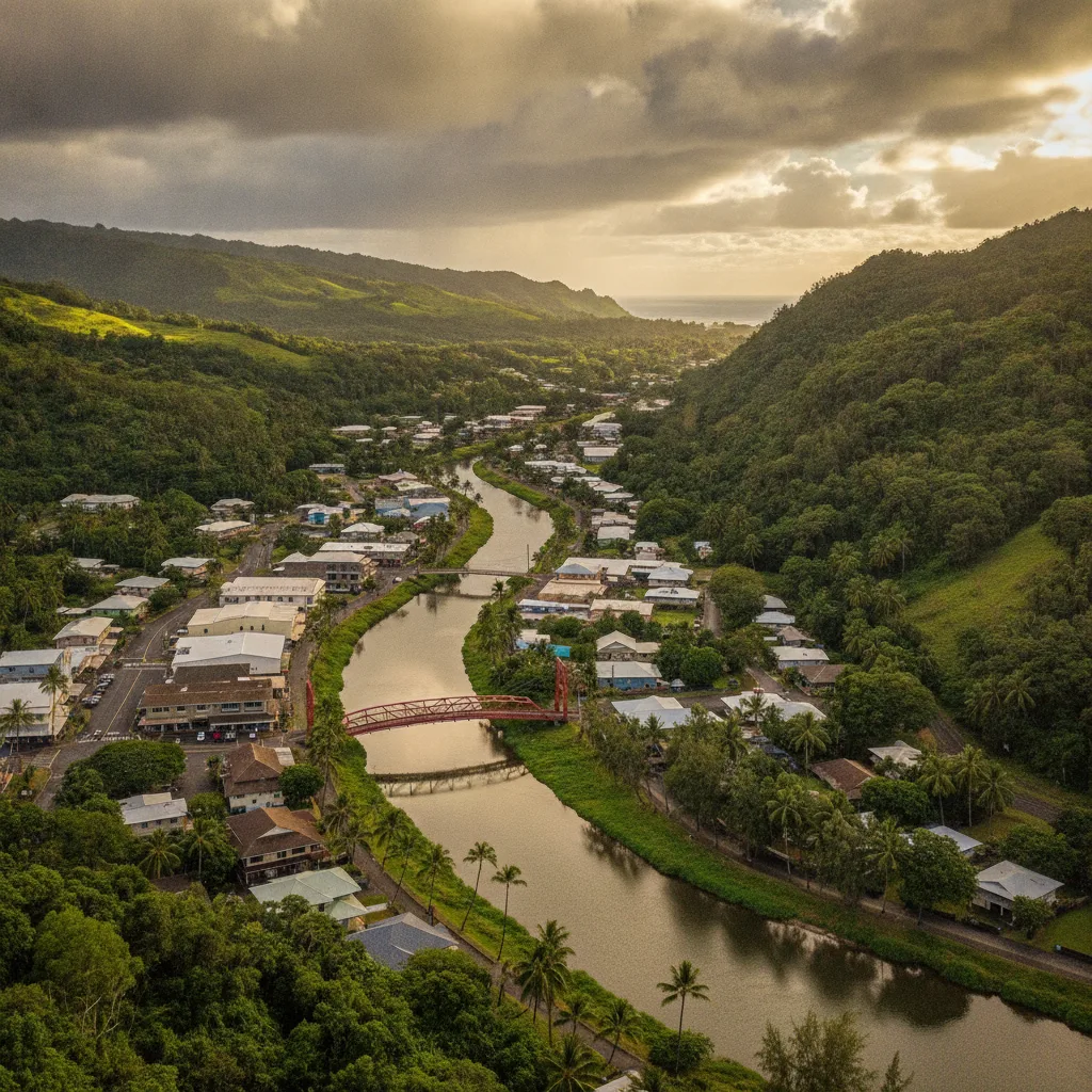 Hanapepe Town, Hawaii