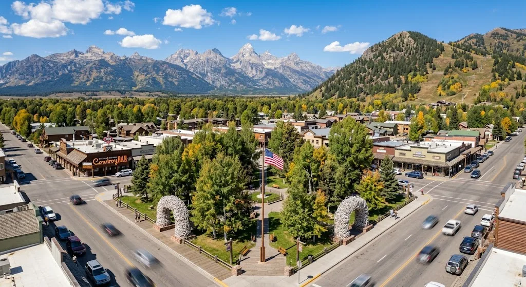 Jackson Hole Town Square, Wyoming