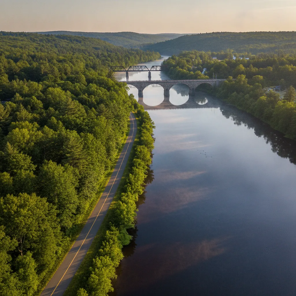 Kennebec River Rail Trail, Maine