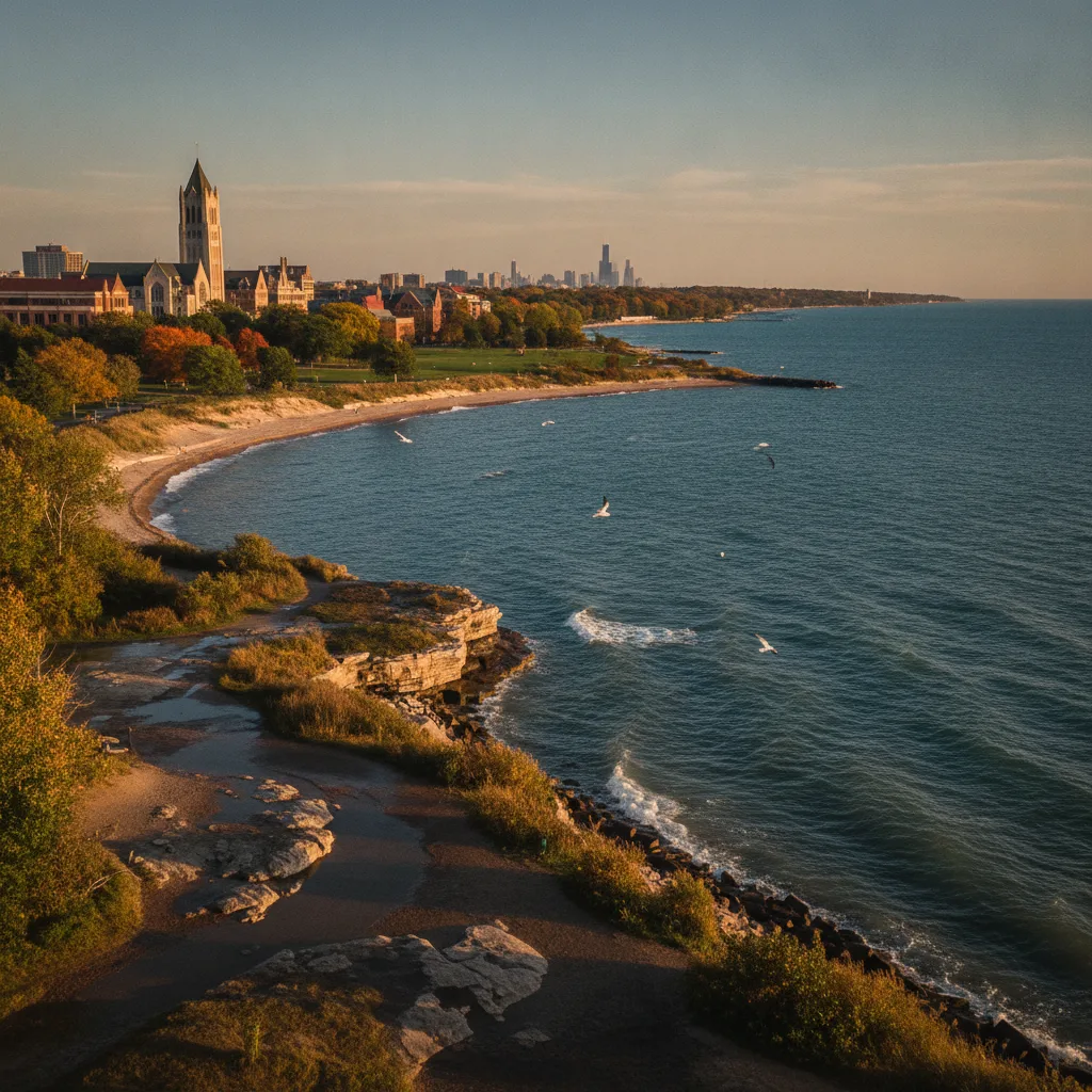 Lake Michigan Shoreline (Evanston), Illinois