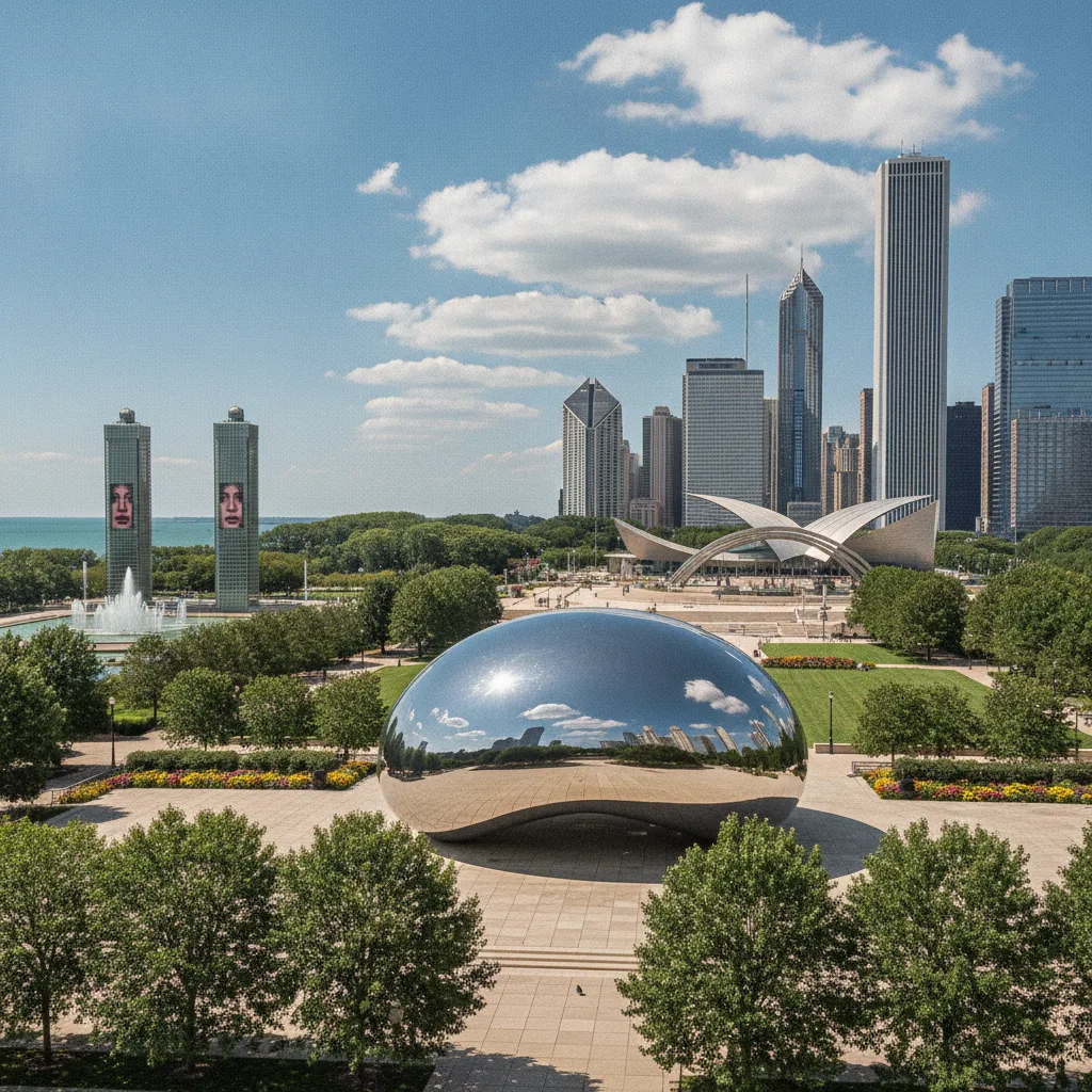 Millennium Park & The Bean, Illinois
