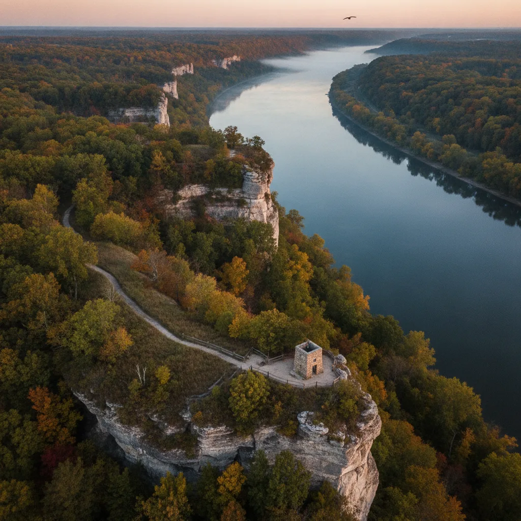 Mississippi Palisades State Park - Sentinel Trail, Illinois