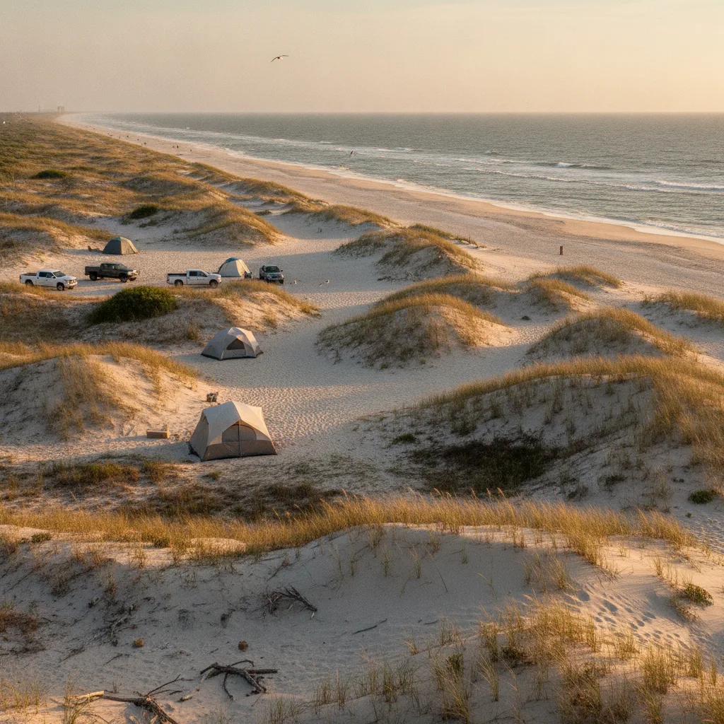 Mustang Island State Park - Beach Camping, Texas