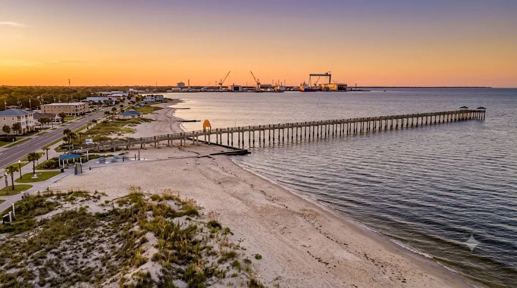 Pascagoula Beach, Mississippi