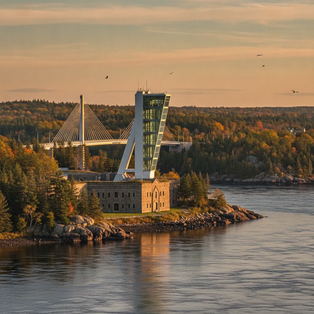 Penobscot Narrows Bridge and Observatory, Maine