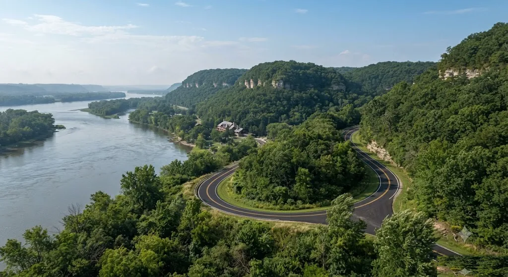 Pere Marquette State Park Scenic Drive, Illinois