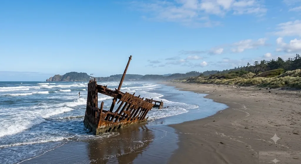 Peter Iredale Shipwreck, Oregon