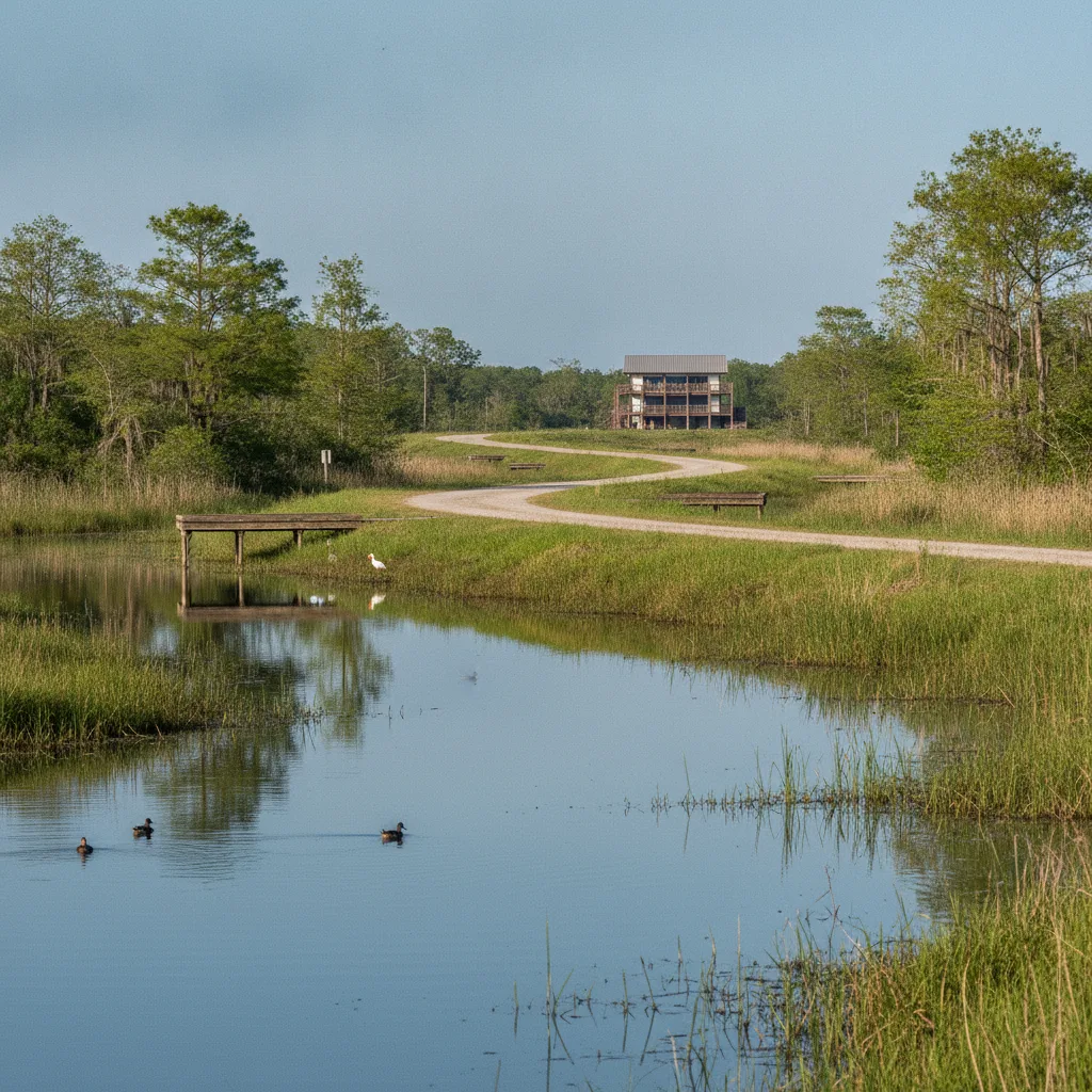 Pintail Wildlife Drive at Cameron Prairie National Wildlife Refuge, Louisiana