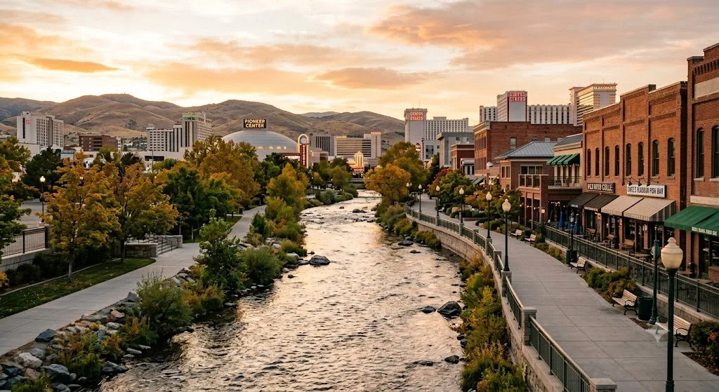Reno Riverwalk District, Nevada