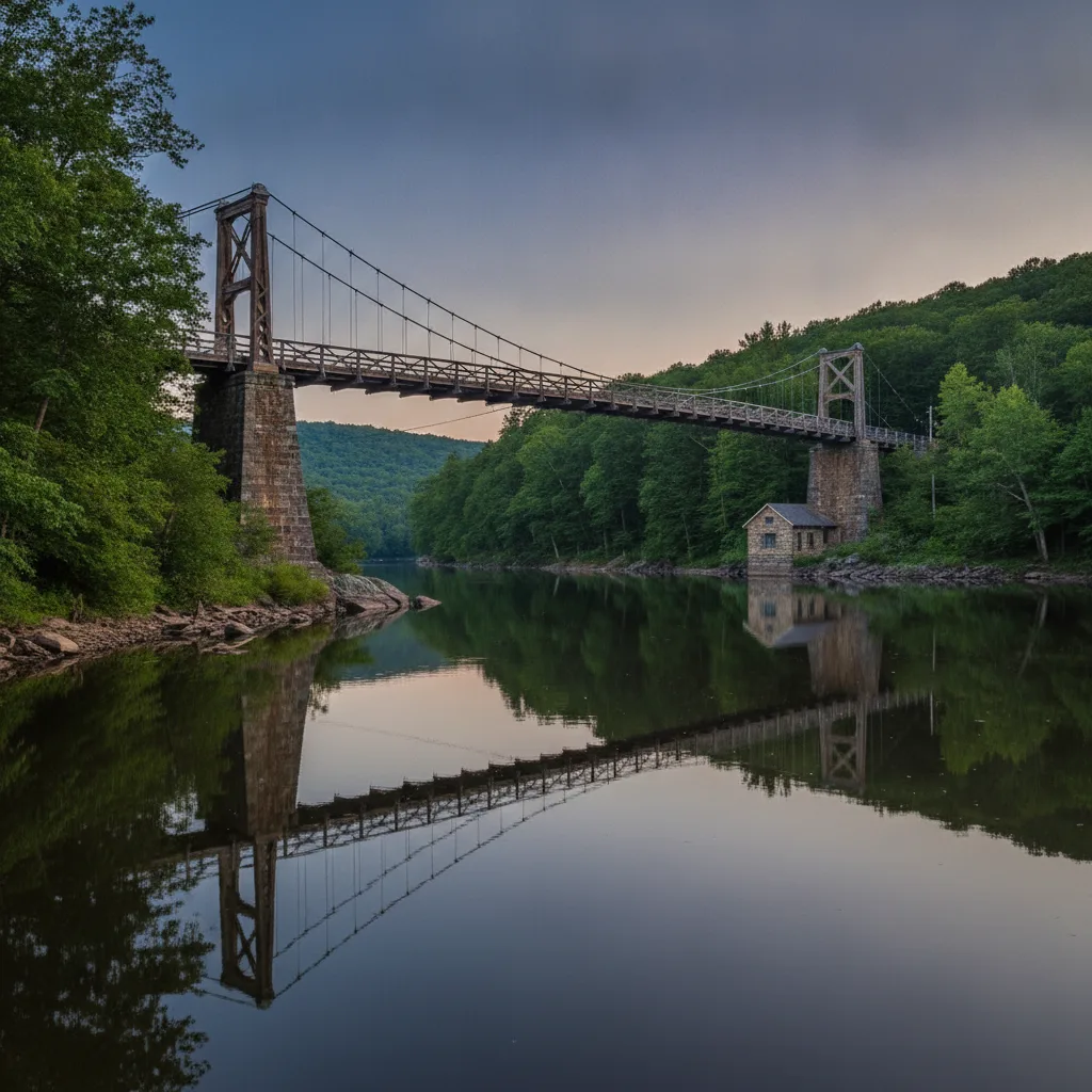 Roebling Aqueduct Suspension Bridge, Pennsylvania