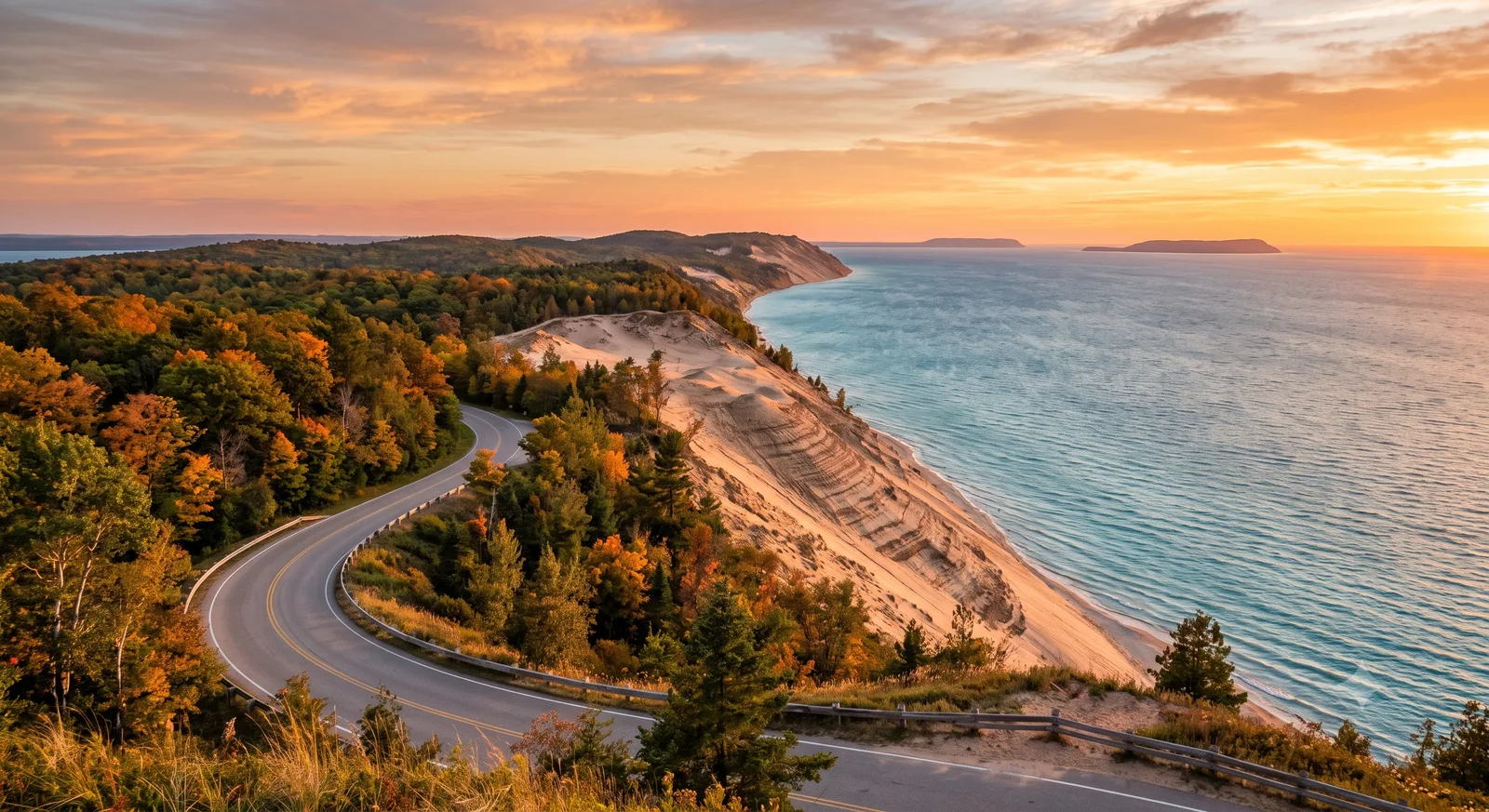 Sleeping Bear Dunes Pierce Stocking Scenic Drive, Michigan
