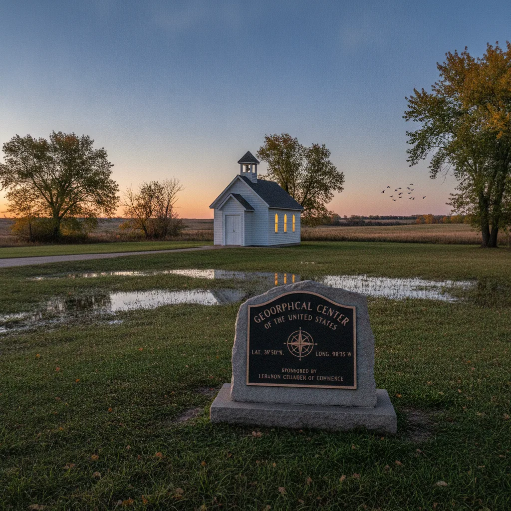 The Geographical Center of the Lower 48 States, Kansas