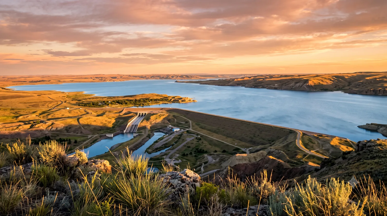 Tiber Dam & Lake Elwell, Montana