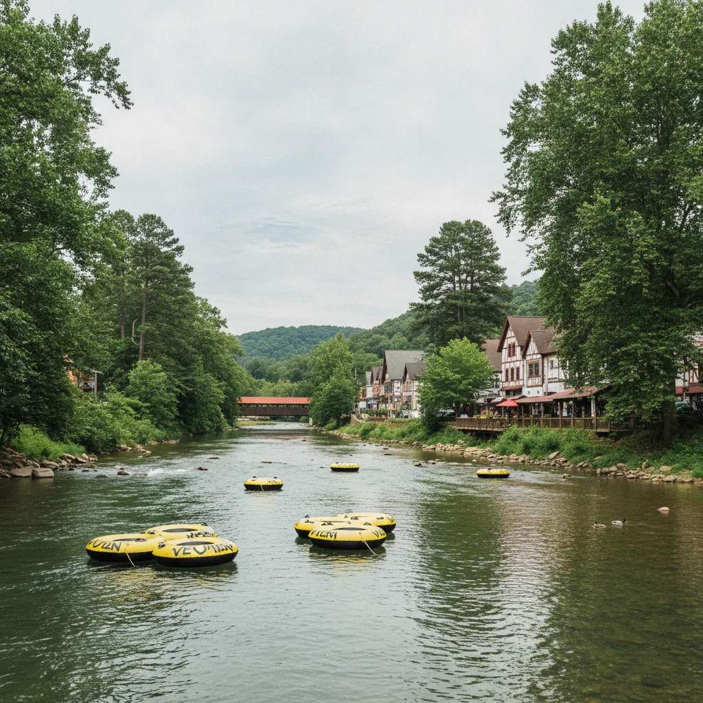 Tubing on the Chattahoochee River, Georgia
