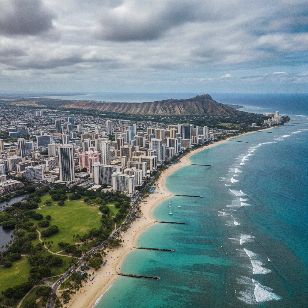 Waikiki Beach & Honolulu, Hawaii