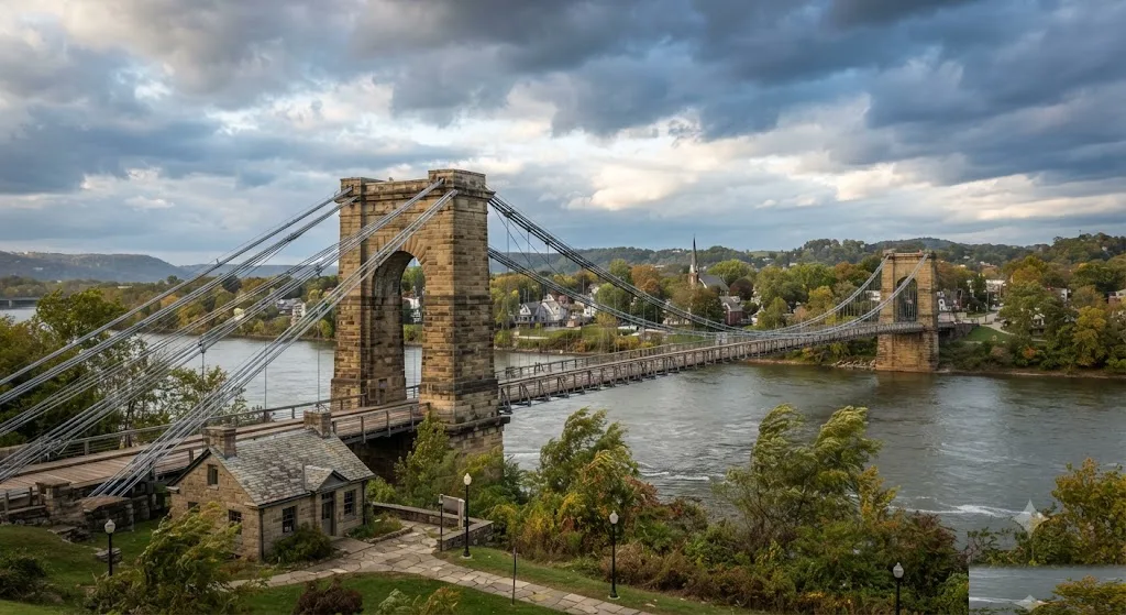 Wheeling Suspension Bridge, West Virginia