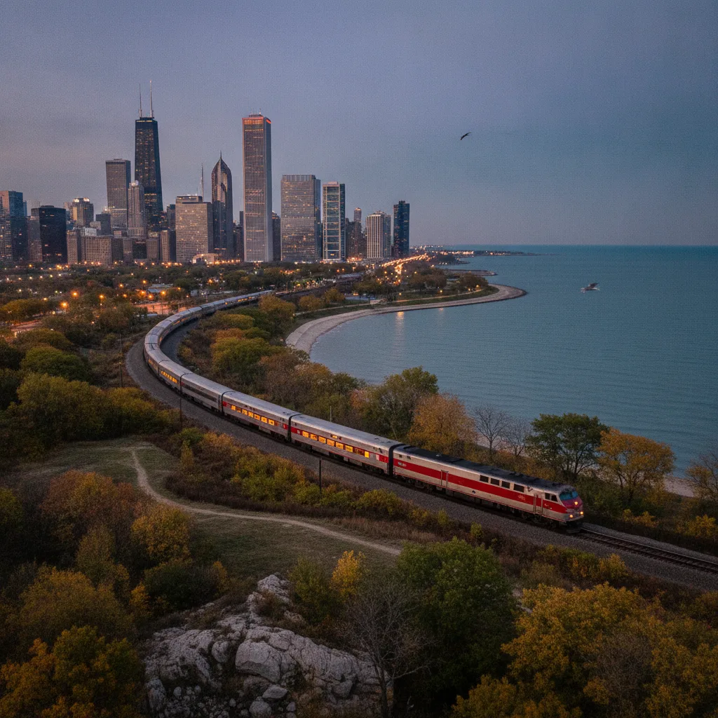 Windy City LakeShore Limited (Amtrak), Illinois